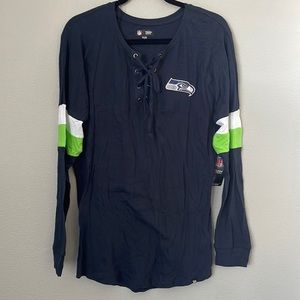 • nwt women’s NFL seattle seahawks oversized shirt •